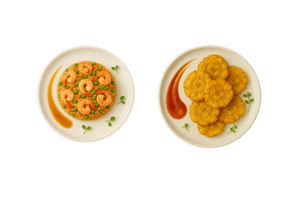 Combo 8: Arroz con Camarones + Tostones